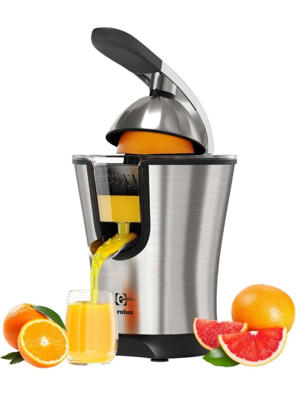 Premium Electric Orange Juicer | Stainless Steel Citrus Squeezer, Powerful